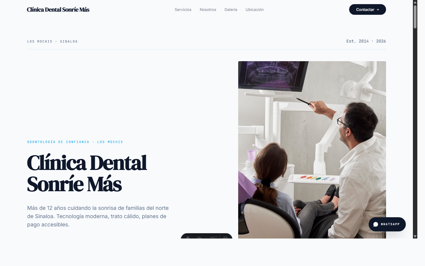 Screenshot de Clínica Dental Sonríe Más
